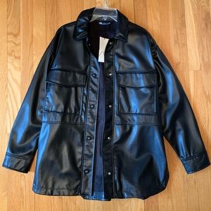 Brand new Zara faux leather jacket